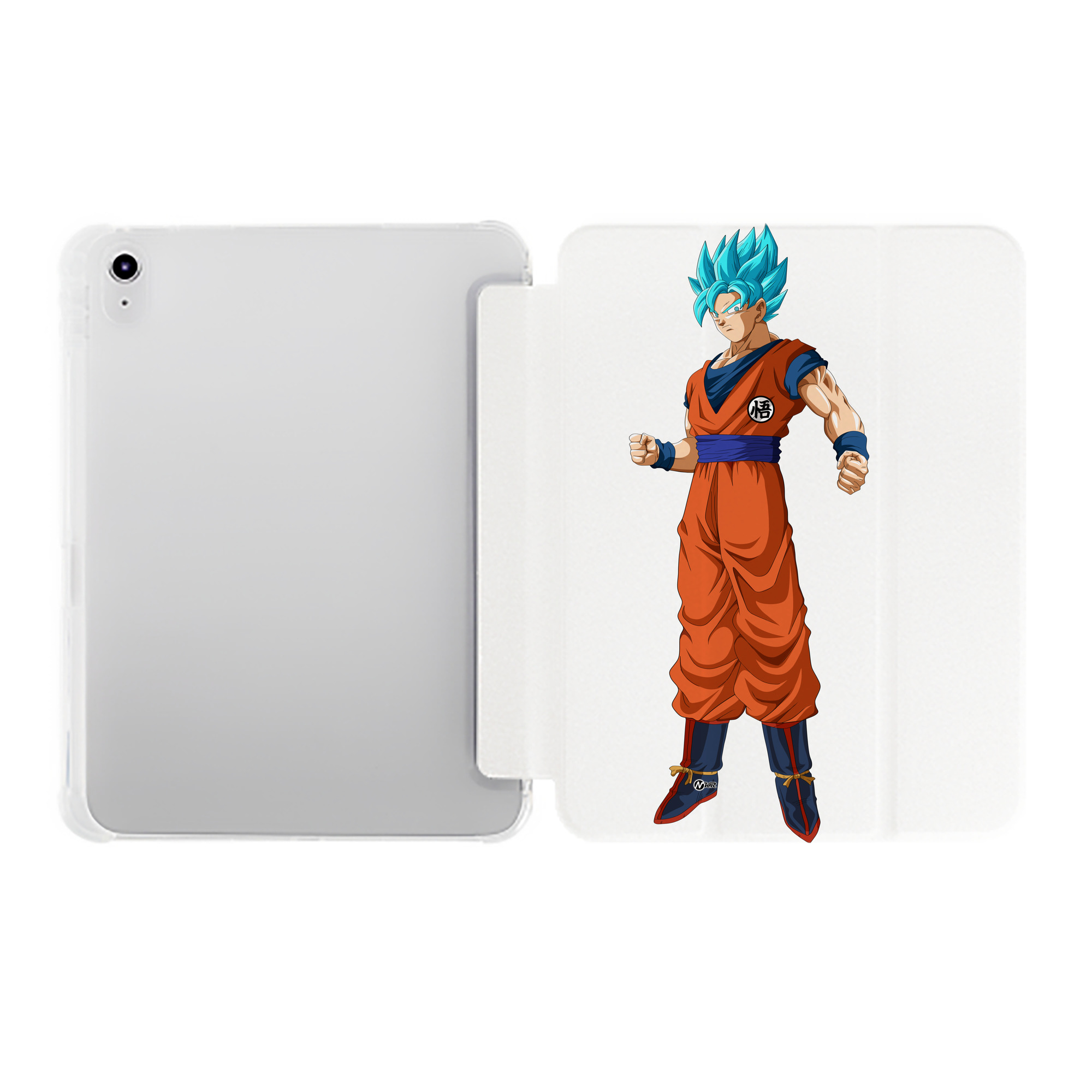 （画像用） ドラゴンボール 孫悟空（そん ごくう）Son Goku カカロット DRAGON BALL Kakarotto IPad ケース ペン収納付き 三つ折りスタンド PUレザー×シリコン 対応機種9.5/10.5/10.9インチ
